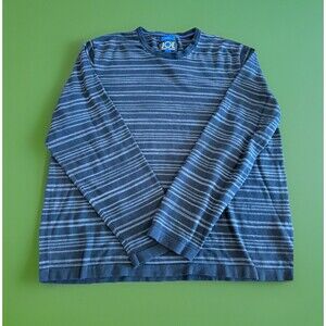 Joseph Abboud “Joe” Crew Neck Black Stripe Long Sleeve Shirt XXL Slim Fit GUC